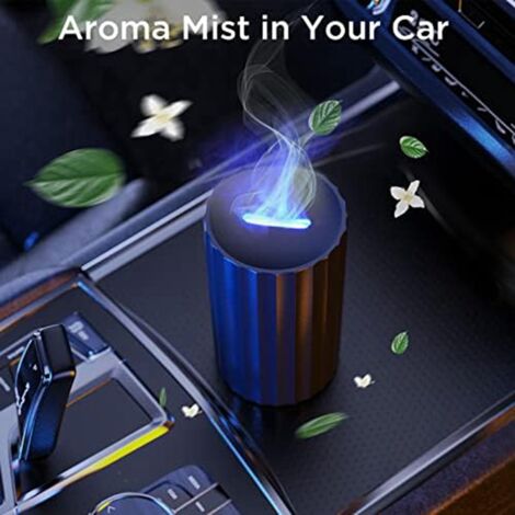 Diffuseur de voiture Humidificateur Aromathérapie Diffuseur d'huiles  essentielles USB Cool Mist Mini diffuseur portable pour voiture, maison,  bureau