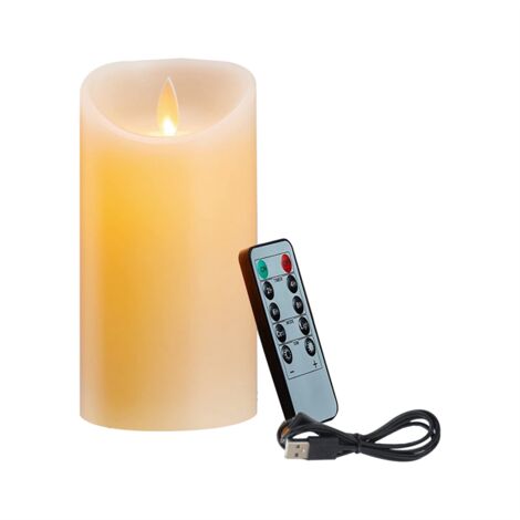 Bougie LED rechargeable intérieur cosy - Bougies LED