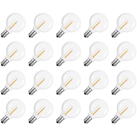 Lot de 6 petites ampoules de rechange pour lampe à sel, 7/10W, vis E12/E14,  110/240V