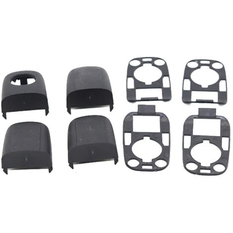 2 Pièces Capuchon De Raquette De Tennis, Couvercle D'extrémité De Poignée En Silicone Pour Raquette De Tennis Noir - Sport