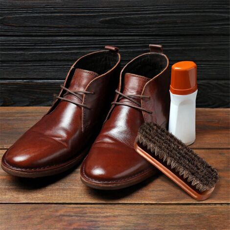 Kit de brosses pour l'entretien des chaussures en cuir