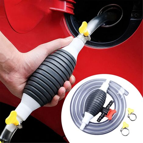 compatibles Petite pompe à huile électrique Portable pour batterie de  voiture tuyau de pompage pompe à Siphon d'huile et d'eau pour camion