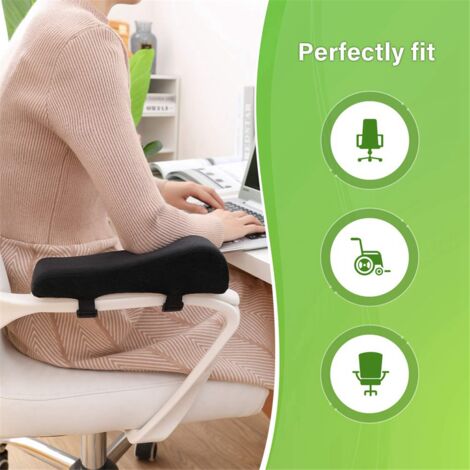 Coussin d'accoudoir ergonomique Premium pour chaise de bureau