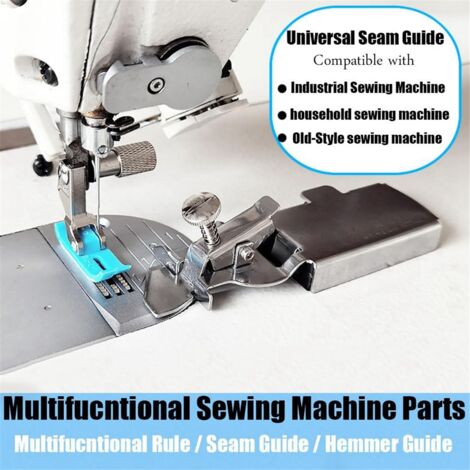 Guide de couture magnétique pour machine à coudre, ourlet de pied-de-biche  multifonction pour machine