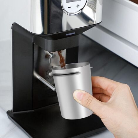 Tasse doseuse à café, accessoires de tasse doseuse en acier inoxydable  (noir)