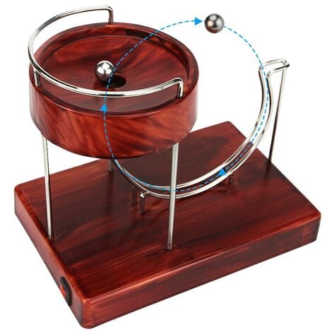 Kinetic Art Mouvement PerpéTuel Machine Kinetic Art Motion Inertial Metal  Automatique Jumping Table Toy Wood Grain