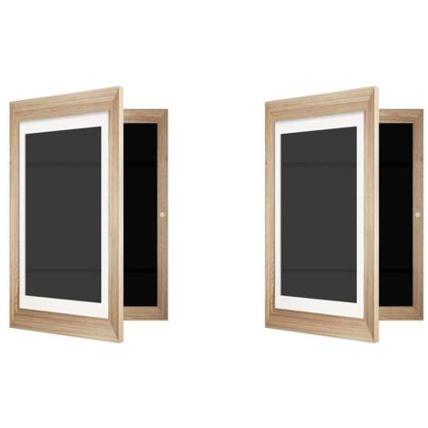 Cadre Photo Enfant A4 - Présentoir à Dessins Pliable Pour Chambre Ou école - Bois Naturel