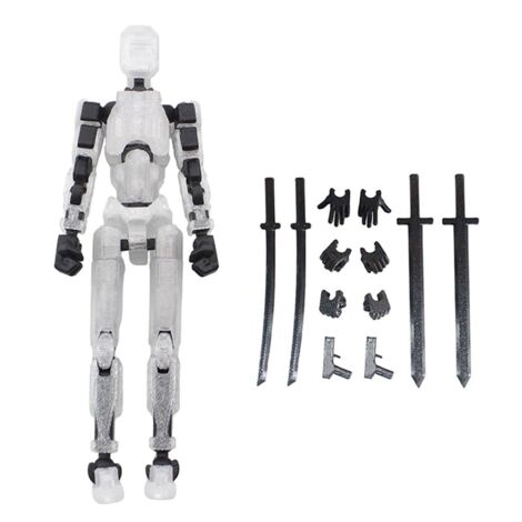 Figurine Squelette Articulée à 360° - Kit à Assembler, 13 Cm, Avec Armes - Pour Décoration, Jeu Ou Collection - 3