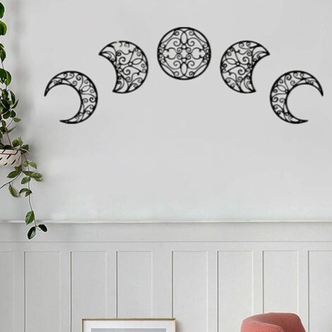 Décoration Murale Cycle De Lune - Phase De Lune Céleste - Métal - Pour Mariage Ou Déco