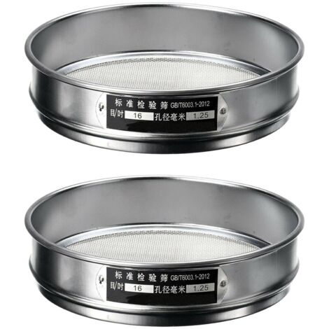 Tamis De Jardin YUMIN - Acier Inoxydable, 20cm Diamètre, Maille 1.25mm - Pour Compost Et Semis