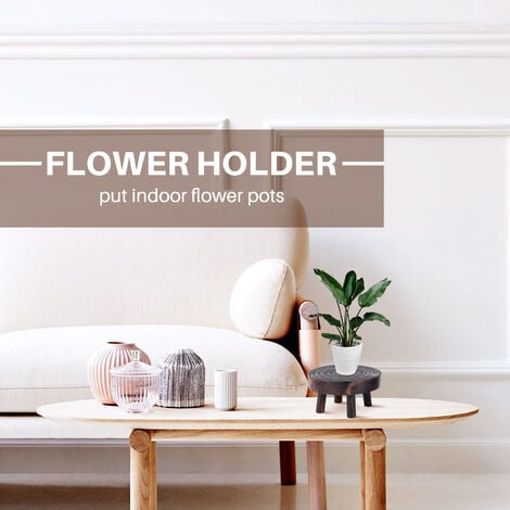 Mini tabouret en bois, présentoir, colonne de pot de fleurs, mini