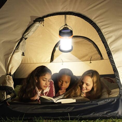 Lanterne pliable d'éclairage extérieur de lampe-torche solaire portative de  camping de LED pour le camping et la tente avec le chargement d'USB