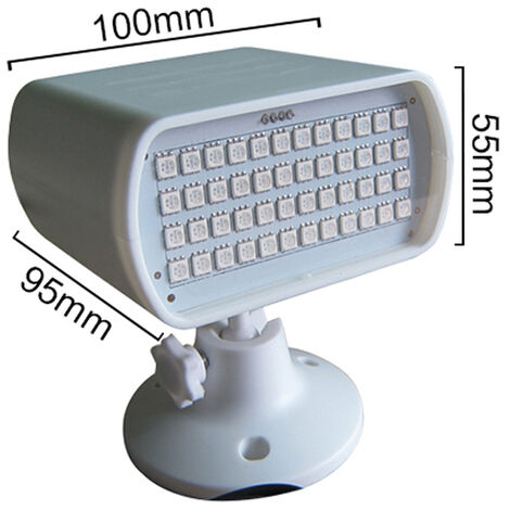 Led Rgb Stroboscope Mini ScèNe éClairage Effet Lampe Flash Stroboscopique  Rgb 48 LED Disco Led Commande