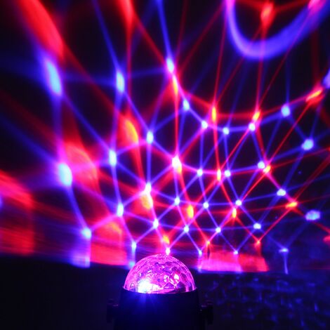 Éclairage de scène Party Light, Mini Projecteur Scène Spotlight Ampoule Led  Boule de Cristal Contrôle sonore Ambiance Festive Dj