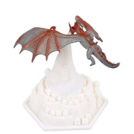Lampe de Nuit en de Dragon Cracheur de Feu ImpriméE en 3D pour Chambre  D'Enfants