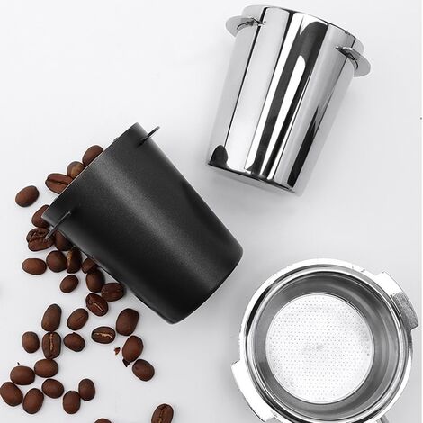 Pièce d'alimentation en poudre de tasse de dosage de café en acier  inoxydable pour machine à expresso de 58 mm