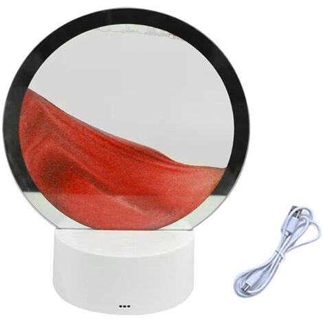Lampe de Paysage de Sable RVB à LED Veilleuse D'Art de Sable Mobile avec  LumièRe