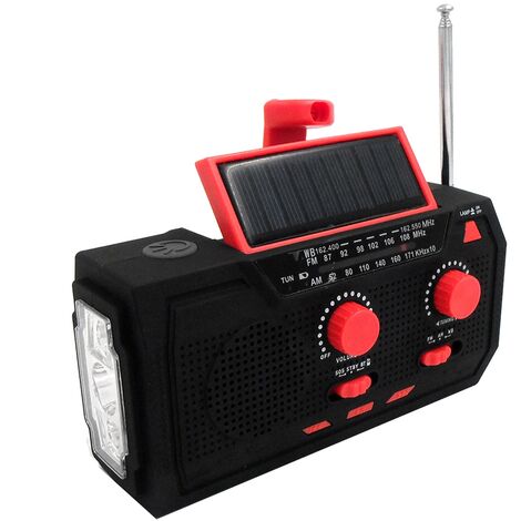 Radio Solaire Manivelle Multifonction Fm Am Radio M T O Lampe De