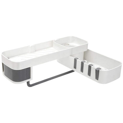 HOCorner-Étagère Murale Rotative pour Lavabo, Support de Rangement