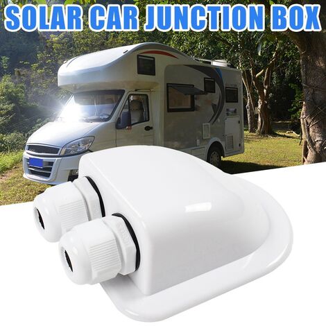Passe-toit Solaire ChAusa 2 Pièces - Boîte étanche IP68 Pour Panneaux Solaires Camping-car