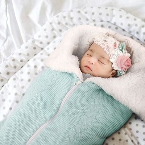 Couverture de poussette, nouveau-né, couverture enveloppante, sac de  couchage chaud