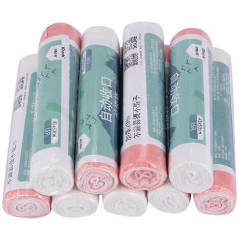 Lot De 69 Petits Sacs Poubelle Noirs à Pédale De 4 à 6 Litres, Mini Sacs Poubelle En Plastique Solides Pour Salle De Bain, Cuisine, Bureau, Voiture, Convient Aux Poubelles De 4