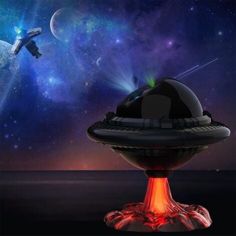 Galaxy Star Projector Starry Night Light, UFO Light Projector avec