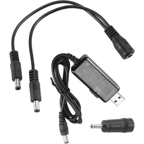 USB Boost Câble 5V Intensifier À 9V 12V Dc Tension Convertisseur  Transformateur de Tension 1A Élévateur