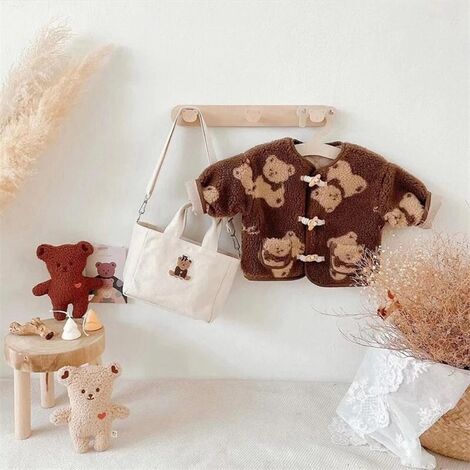 10 pièces bébé en bois cintre bébé cintre rack filles chambre décor