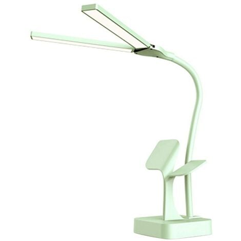 Lampe à pince Lampe de bureau LED Dimmable USB Yeux en métal
