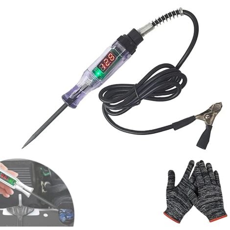 Testeur de circuit LED numérique de lumière de test et sonde pour vérifier  le camion de voiture de véhicule