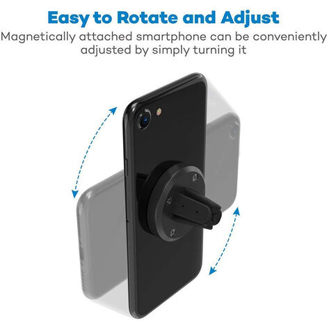 Support Magnétique En Alliage D'aluminium Pour Téléphone Portable