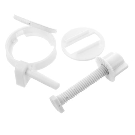 2Pcs Bricolage Vis De Siège De Toilette En Plastique Fixations Ajustement  Sièges De Toilette Charnières Outils