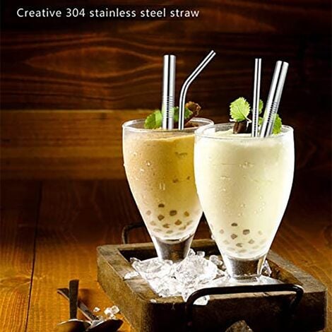 Grand 12mm Bubble Tea Milkshake Paille réutilisable Paille en