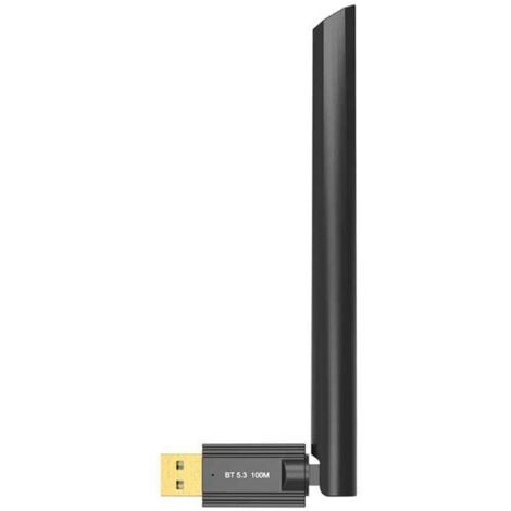 Adaptateur Bluetooth USB 100M RéCepteur USB Bluetooth 5.3 Antenne 4DBi  Transmetteur Bluetooth pour Ordinateur Portable