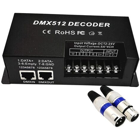 Récepteur DMX sans fil 3 canaux pour ruban led RGB 