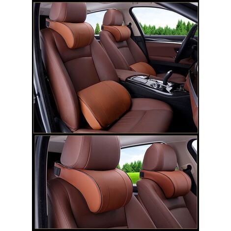 Voiture oreillers de cou appuie-tête coussin de siège ergonomique pour  repos siège voiture voyage - Cdiscount