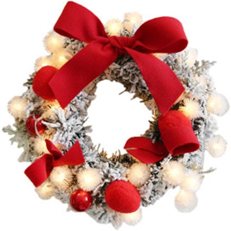 Décoration de Noël au crochet, couronne de Noël, accent de porte,  décoration de maison -  France