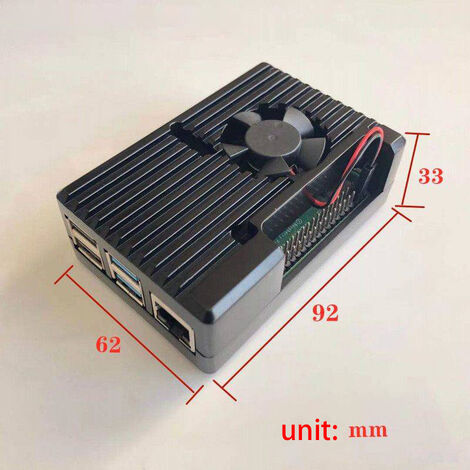 Boîtier Raspberry Pi 4 avec double ventilateur 