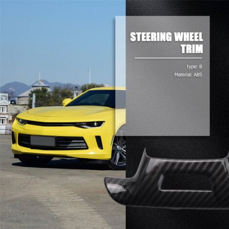 Accessoires IntéRieurs de Couverture de DéCoration de Garniture de Volant  de Voiture pour Chevrolet Camaro 2017