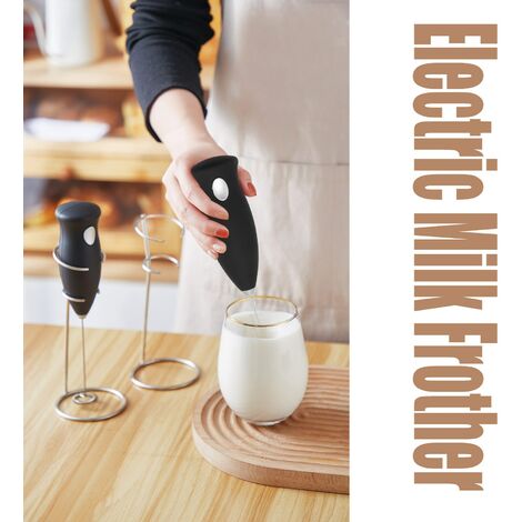 Mousseur à lait électrique Mousseur à lait portatif Mini mousseur - Mini  mélangeur de boissons pour café chaud, fouet électrique avec support,  baguette de mélangeur à café, mélangeur de boissons portatif pour
