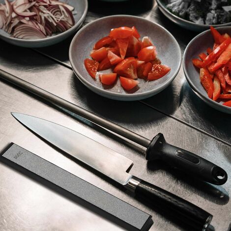 Kit D'affûtage de Couteaux de Cuisine, Système D'affûtage de Couteaux à  Angle Fixe Avec 4 Pierres à Aiguiser 4 diamants, Kit D'affûtage de Couteaux  de