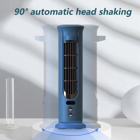 Mini ventilateur de radiateur à tête secouante pour radiateur électrique  (vert)