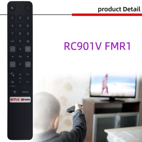 TéLéCommande RC901V pour TéLéCommande TCL Smart TV RC901V FMR1