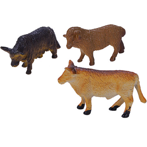 12 animaux familiers domestiques jouets figurine plastique pour jouer