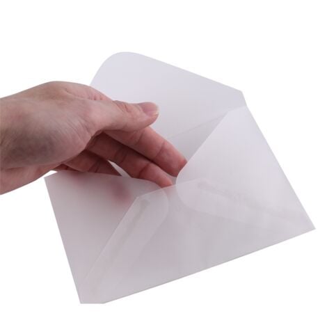 Enveloppes en Papier Acide Sulfurique Translucide 100 PièCes, UtiliséEs  pour le Stockage Cartes Postales/Cartes Bricolage