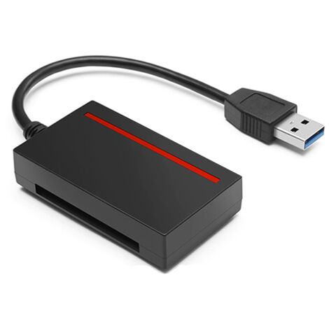 Adaptateur USB 3.0 Vers SATA Lecteur de Carte CFast et Disque Dur HDD 2,5  Pouces/