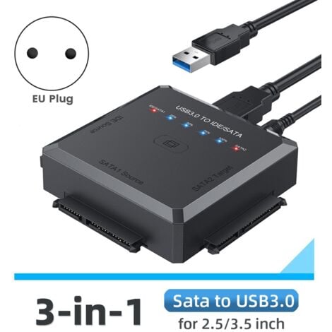 Câble SATA vers USB, câble Adaptateur de Disque Dur SATA USB 3.0