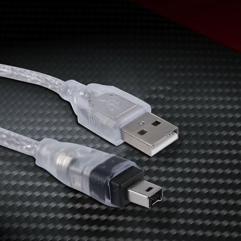 Adaptateur portatif Firewire IEEE 1394 6 broches femelle vers USB type A  mâle 