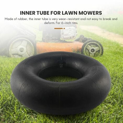 Chambre à air pour pneu de tracteur à pelouse 15x6.00-6 avec valve